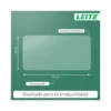 ALFOMBRILLA DE SOBREMESA LEITZ 70X36 CM TRANSPARENTE