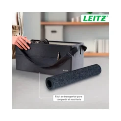 ALFOMBRILLA DE SOBREMESA LEITZ FIELTRO 70X36 CM COLOR GRIS