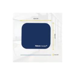 ALFOMBRILLA PARA RATON FELLOWES CON PROTECCION MICROBAN COLOR AZUL 226X192X3 MM