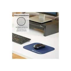 ALFOMBRILLA PARA RATON FELLOWES CON PROTECCION MICROBAN COLOR AZUL 226X192X3 MM