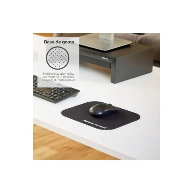 ALFOMBRILLA PARA RATON FELLOWES CON PROTECCION MICROBAN COLOR GRIS 226X192X3 MM