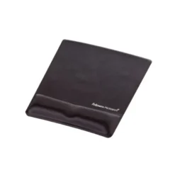 ALFOMBRILLA PARA RATON FELLOWES CANAL HEALTH-V NEGRA CON REPOSAMUÑECAS DE GEL 222X209,6X251 MM
