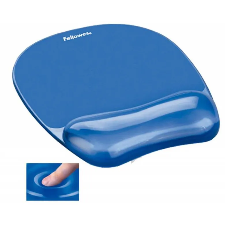 Alfombrilla para raton Fellowes color azul con reposamuñecas gel