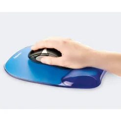 Alfombrilla para raton Fellowes color azul con reposamuñecas gel
