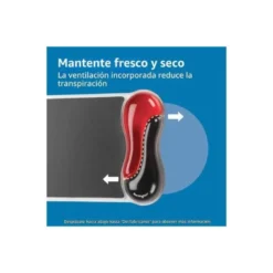 Alfombrilla para raton kensington duo gel con reposamuñecas color negro/rojo 240x182x25 mm