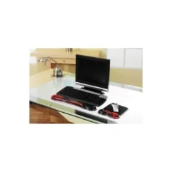 Alfombrilla para raton kensington duo gel con reposamuñecas color negro/rojo 240x182x25 mm