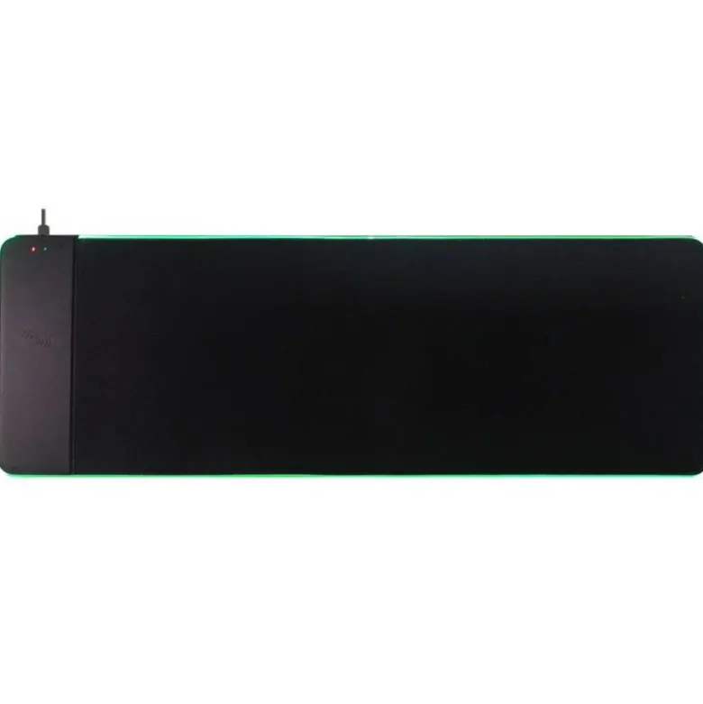 ALFOMBRILLA PARA RATON Q-CONNECT GAMING CON CARGADOR INALAMBRICO E ILUMINACION RGB COLOR NEGRO 800X300X4 MM