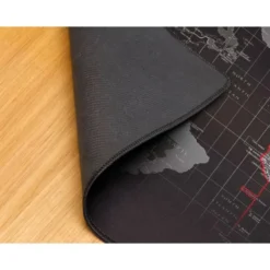 ALFOMBRILLA PARA RATON Q-CONNECT XXL NEGRA CON DISEÑO MAPA DEL MUNDO 900X400 MM