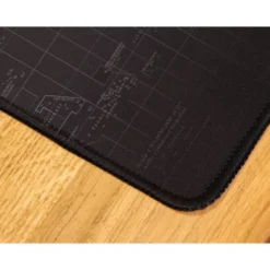 ALFOMBRILLA PARA RATON Q-CONNECT XXL NEGRA CON DISEÑO MAPA DEL MUNDO 900X400 MM