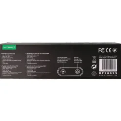 ALFOMBRILLA PARA RATON Q-CONNECT GAMING XXL ILUMINACION LED CONEXION USB COLOR NEGRO 800X300X4 MM