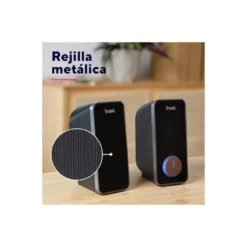 ALTAVOCES TRUST ARYS 2.0 POTENCIA 28W CONTROL DE VOLUMEN Y CONEXION AURICULARES