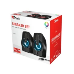 ALTAVOCES TRUST GEMI 2.0 12W ILUMINACION LED CONTROL DE VOLUMEN Y CONEXION