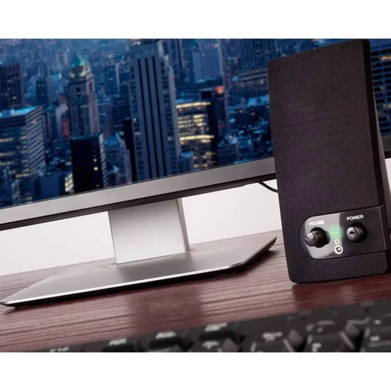 ALTAVOZ NGS MULTIMEDIA 2.0 RMS 2W ALIMENTACION USB CON INTERRUPTOR VOLUMEN COLOR NEGRO