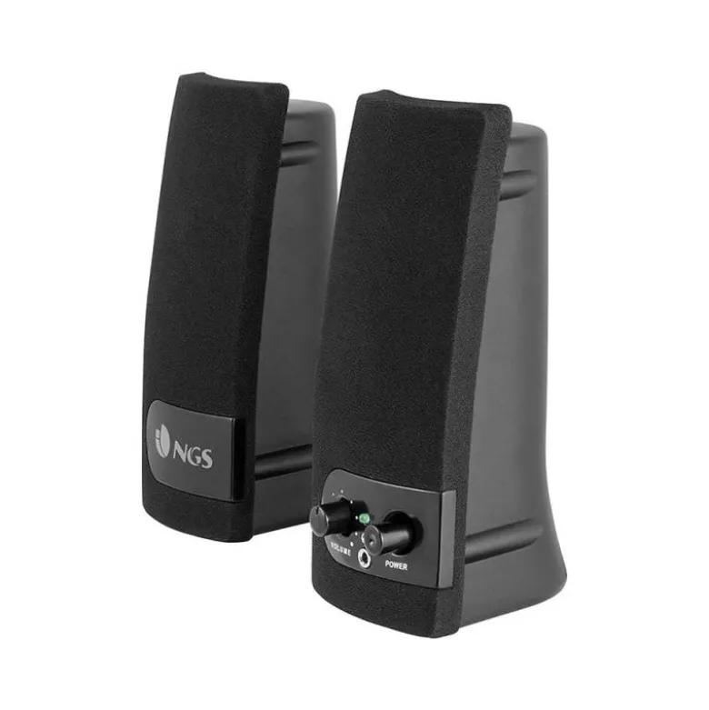 ALTAVOZ NGS MULTIMEDIA 2.0 RMS 2W ALIMENTACION USB CON INTERRUPTOR VOLUMEN COLOR NEGRO