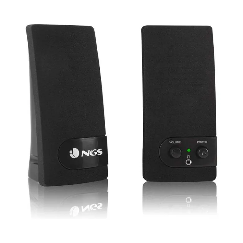 ALTAVOZ NGS MULTIMEDIA 2.0 RMS 2W ALIMENTACION USB CON INTERRUPTOR VOLUMEN COLOR NEGRO