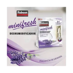Ambientador deshumidificador marca Rubson mini fresh lavanda Pack 2 bolsitas