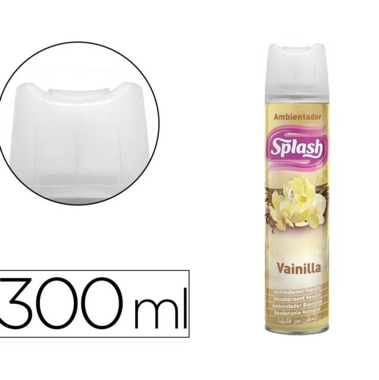 AMBIENTADOR SPRAY SPLASH AROMA VAINILLA BOTE DE 300 ML