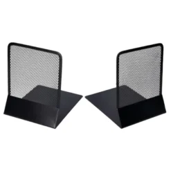 Apoyalibros metalico Q-connect color negro