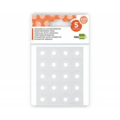 Arandelas autoadhesivas Marca Liderpapel sobre 5 hojas