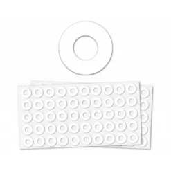 Arandelas autoadhesivas Marca Liderpapel sobre 5 hojas