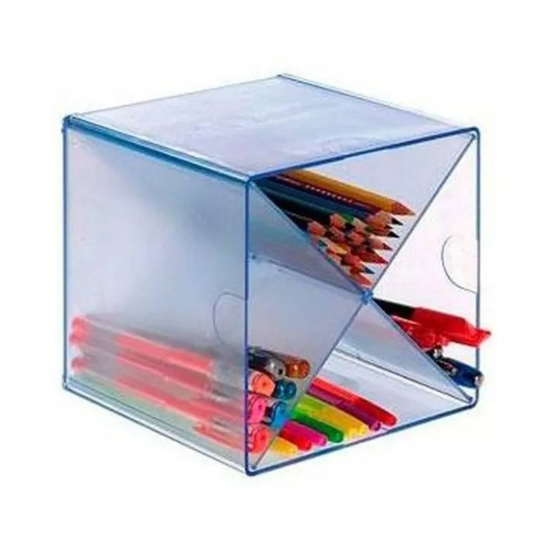 Archicubo Archivo 2000 aspa organizador modular azul transparente