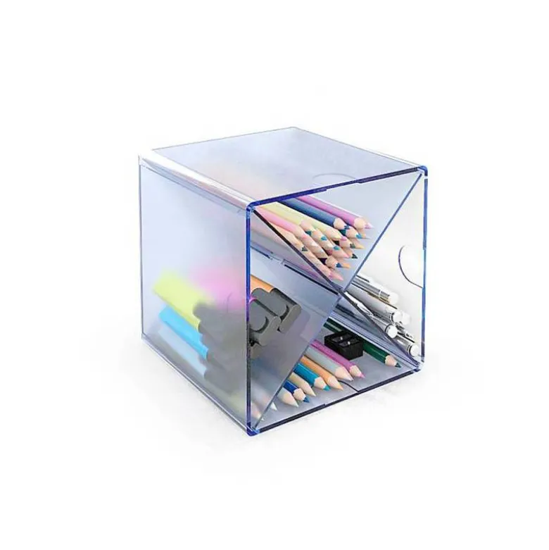 Archicubo Archivo 2000 aspa organizador modular azul transparente