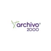 Archicubo Archivo 2000 organizador con 2 cajones azul transparente