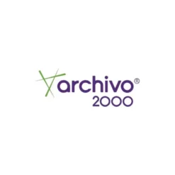 Archicubo Archivo 2000 organizador con 2 cajones azul transparente