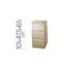 Archivador carpetas colgantes 3 cajones color beige