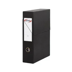 Archivador con tapa Pardo Carton Negro 335x250x80 mm