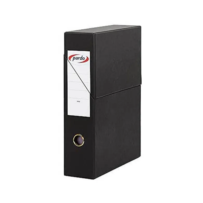 Archivador con tapa Pardo Carton Negro 335x250x80 mm