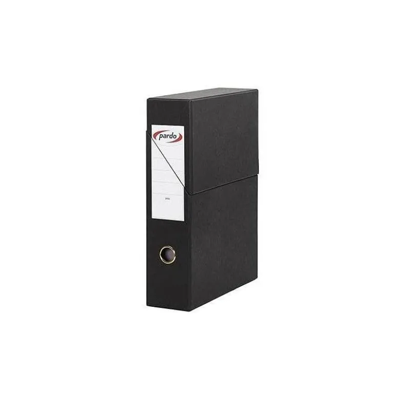 Archivador con tapa Pardo Carton Negro 335x250x80 mm