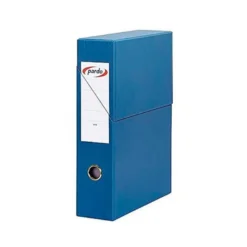 Archivador con tapa Pardo Carton Azul 335x250x80 mm