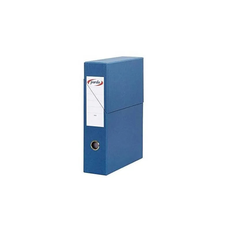 Archivador con tapa Pardo Carton Azul 335x250x80 mm
