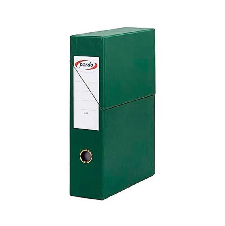 Archivador con tapa Pardo Carton Verde 335x250x80 mm