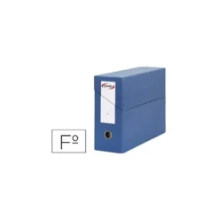 Archivador con tapa Pardo Folio color Azul 390x270x115 mm