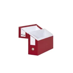 Archivador con tapa Pardo Folio color Rojo 390x270x115 mm