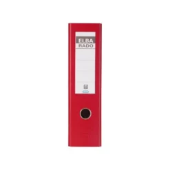Archivador de palanca Elba carton forrado din a4 rojo lomo de 80 mm rado