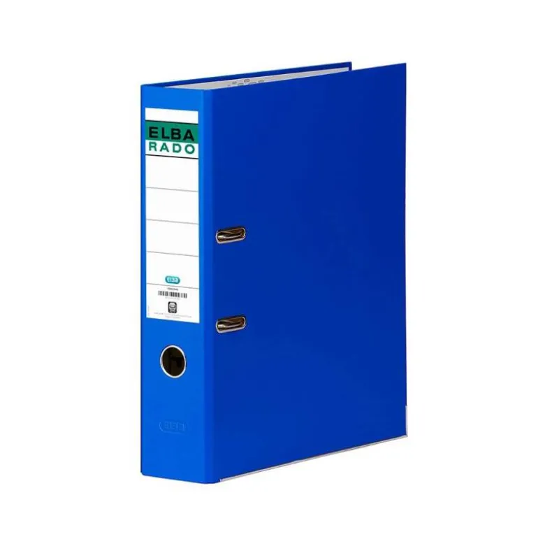 Archivador de palanca Elba carton forrado tamaño Din A4 azul lomo 80 mm rado