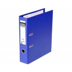 ARCHIVADOR DE PALANCA ELBA CHIC CARTON FORRADO PVC CON RADO FOLIO LOMO DE 80 MM AZUL