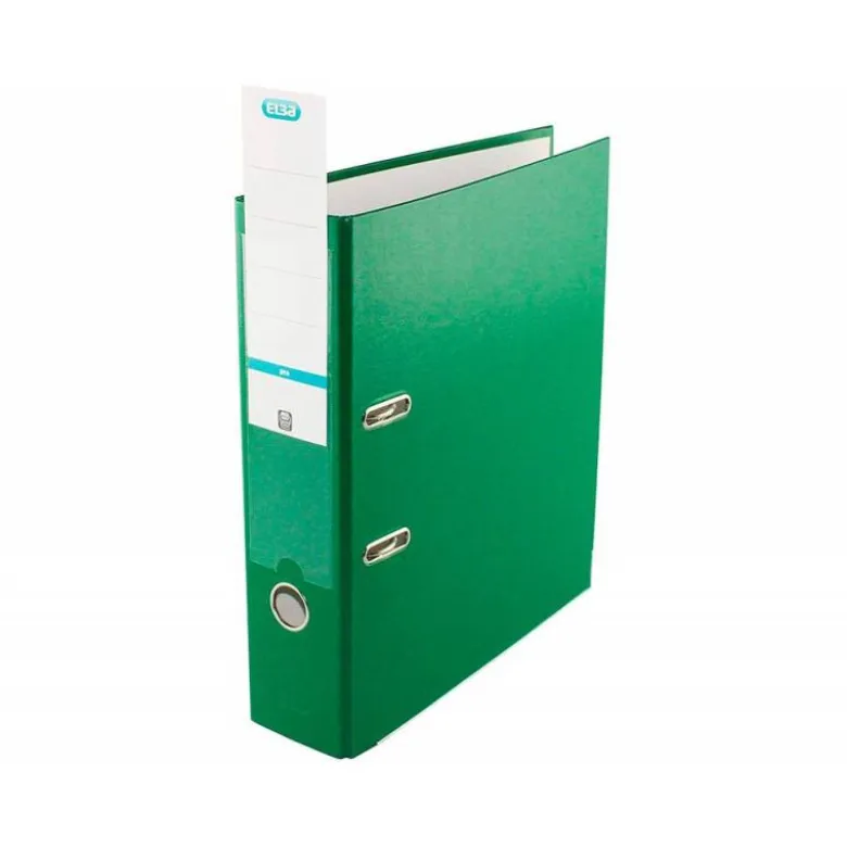 ARCHIVADOR DE PALANCA ELBA TOP CARTON COMPACTO POLIPROPILENO CON RADO DIN A4 LOMO DE 80 MM VERDE