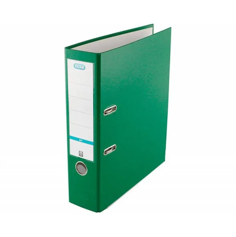 ARCHIVADOR DE PALANCA ELBA TOP CARTON COMPACTO POLIPROPILENO CON RADO DIN A4 LOMO DE 80 MM VERDE