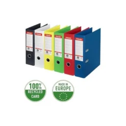 ARCHIVADOR DE PALANCA ESSELTE N 1 CO2 NEUTRAL DIN A4 CARTON FORRADO LOMO 75 MM AZUL VIVIDA