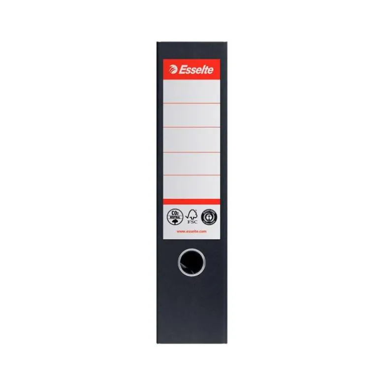 ARCHIVADOR DE PALANCA ESSELTE N 1 CO2 NEUTRAL DIN A4 CARTON FORRADO LOMO 75 MM NEGRO