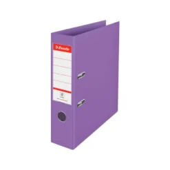 ARCHIVADOR DE PALANCA ESSELTE CARTON FORRADO PVC DIN A4 LOMO 75 MM COLOR MALVA