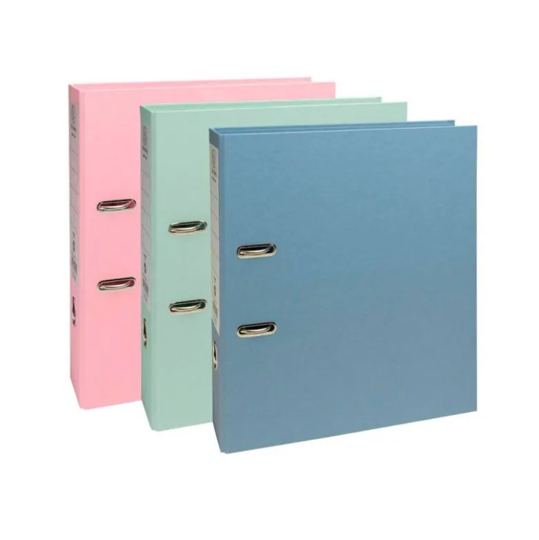 ARCHIVADOR DE PALANCA EXACOMPTA AUTENTIK CARTON RECICLADO DIN A4+ LOMO 80 MM COLORES SURTIDOS