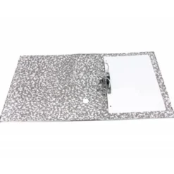 Archivador de palanca liderpapel tamaño folio Classic Red carton entrecolado sin rado lomo 80mm gris compresor metalico.
