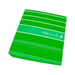 Archivador de palanca liderpapel Din A4 filing system forrado sin rado lomo 80mm verdecon caja y compresor metalico