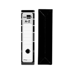 Archivador de palanca liderpapel Din A4 filing system forrado sin rado lomo 80mm negro con caja y compresor metalico