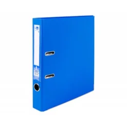 Archivador de palanca liderpapel Din A4 documenta forrado pvc con rado lomo 52mm azul compresor metalico
